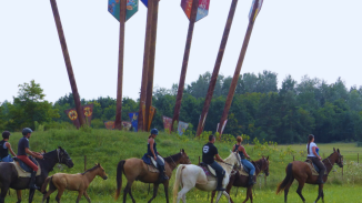 Emese túra - 1 hetes túralovaglás Akhal Teke lovakon Ópusztaszeren