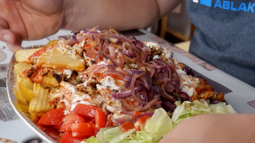 Döner Challenge teljesítése Esztergomban a .Pirosban 2