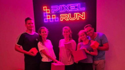 Kihívás a PIXELEK ellen, játék a Pixel Run-ban, Budapesten 5