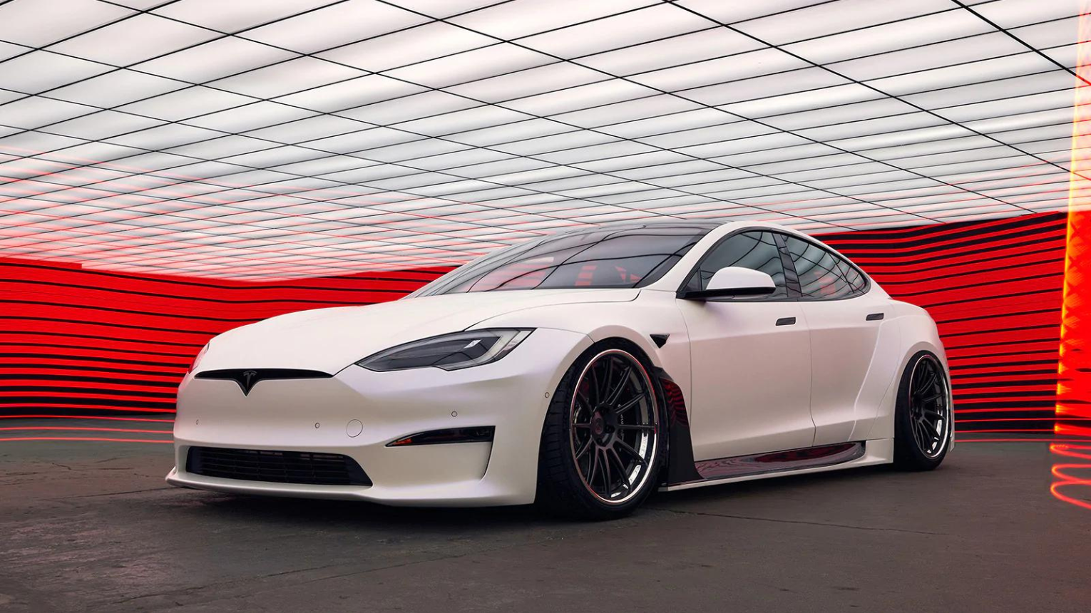 Tényleg 1020 Le ős Tesla Model S Plaid Közúti élményvezetés Meglepkék
