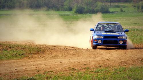 Subaru Imprezával 1,5 km-es rallycross pályán Sopron mellett* 4