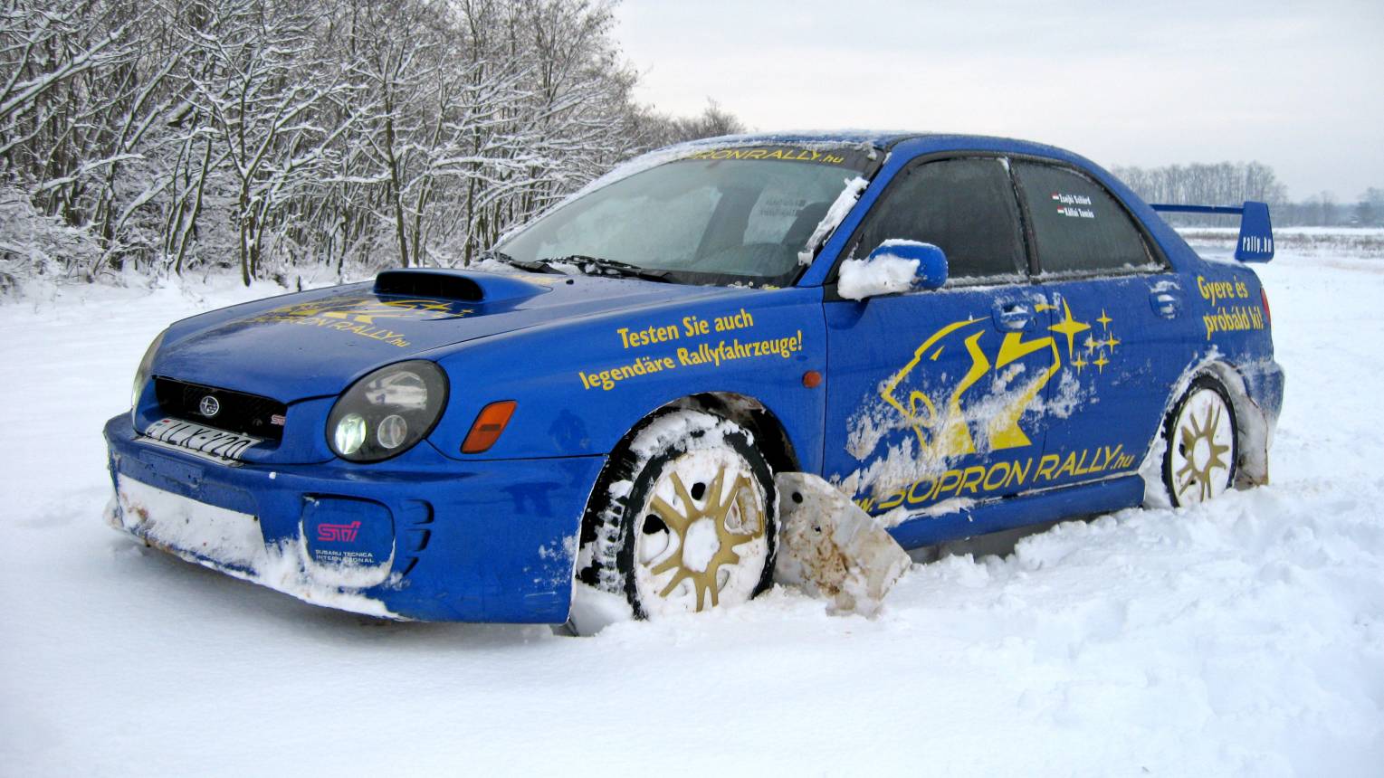 Subaru Imprezával 1,5 km-es rallycross pályán Sopron mellett 7