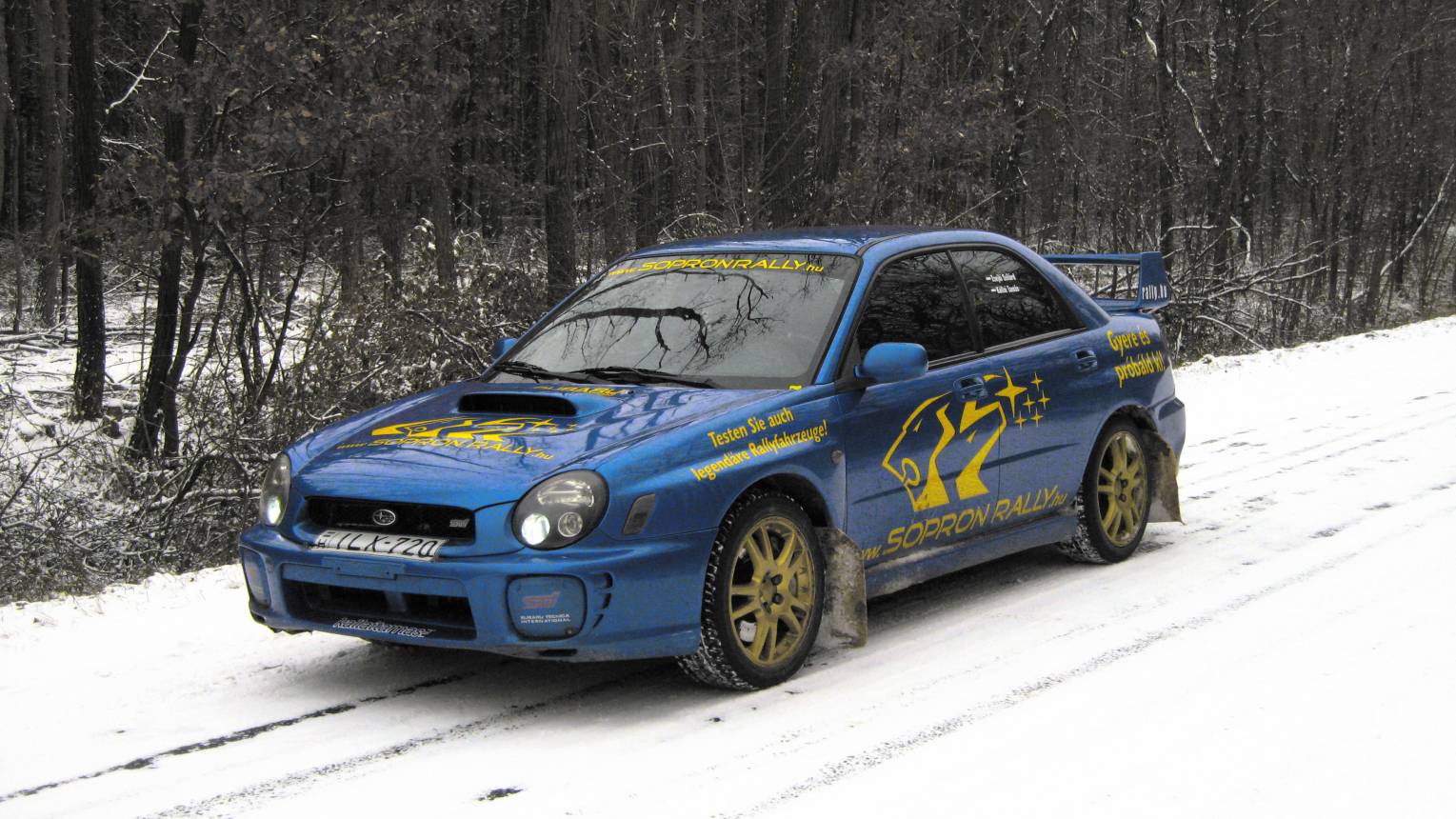 Subaru Imprezával 1,5 km-es rallycross pályán Sopron mellett 8