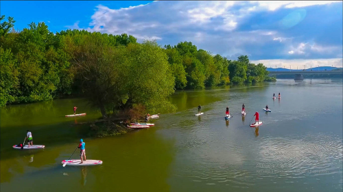 SUP túra Budapest alatti ráckevei Duna ágon 1