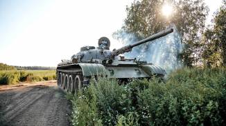 Tankvezetés T-55-ös harckocsival kosár