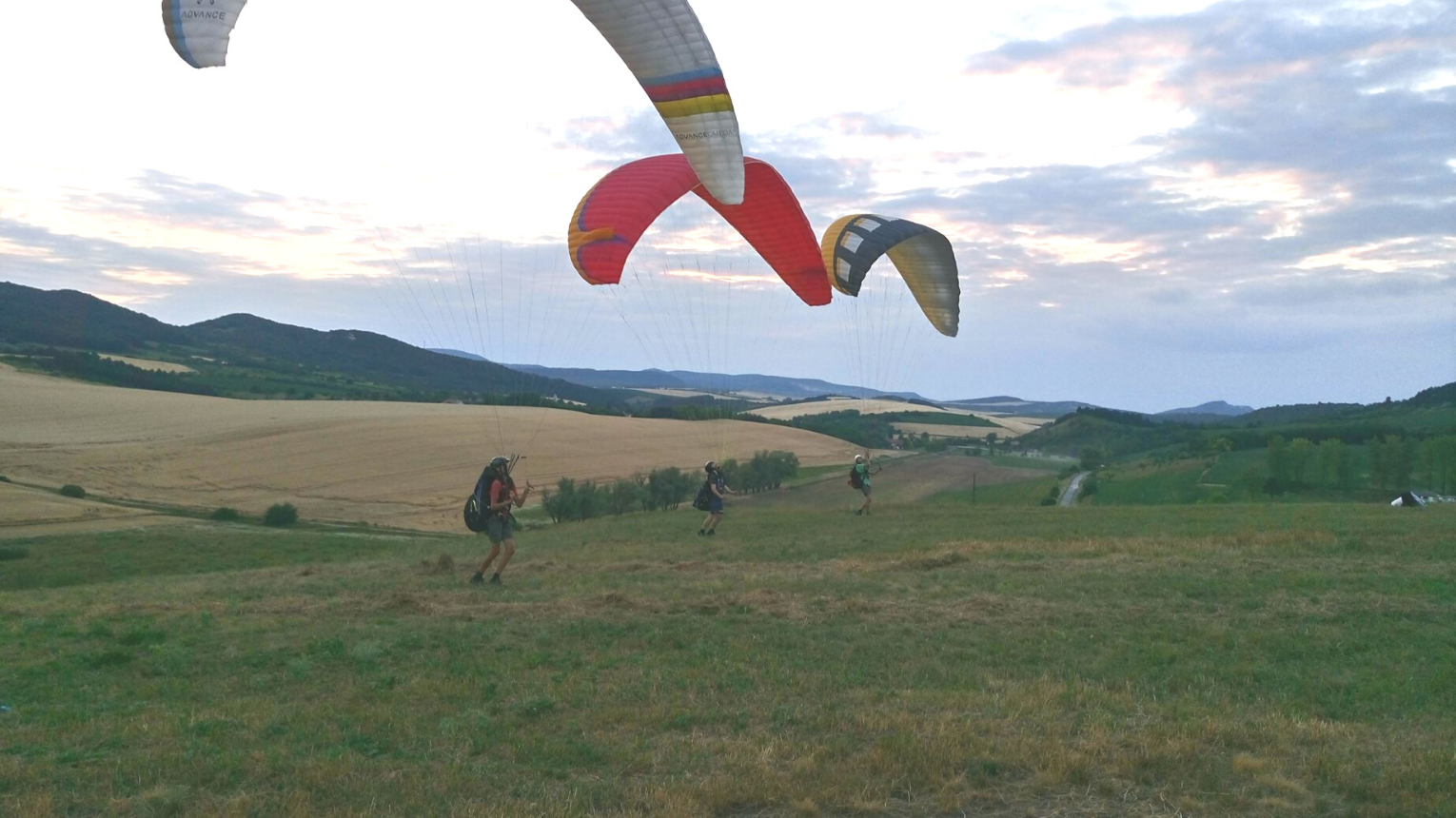 Tandem siklóernyős repülés Tata felett szuper élmény