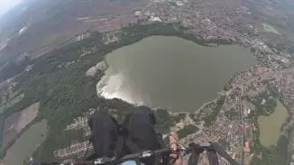 Tandem siklóernyős repülés Tata felett szuper élmény