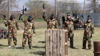 Csoportos Paintball a Velencei-tó mellett Kápolnásnyéken