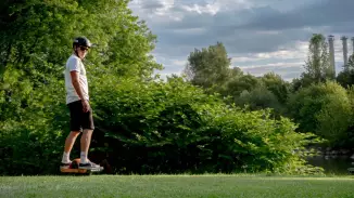 OneWheel kiteljesedés Velencei-tó kerüléssel egy napos túrán kosár