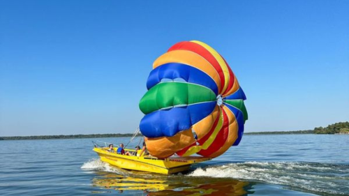 Víziejtőernyőzés a Tisza tavon* 6