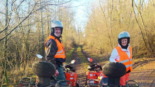 Terepquadozás Ajkán pároddal külön quadon és egy vezetővel 1