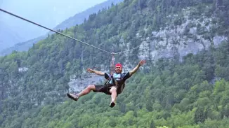 Zipline Szlovéniában kosár